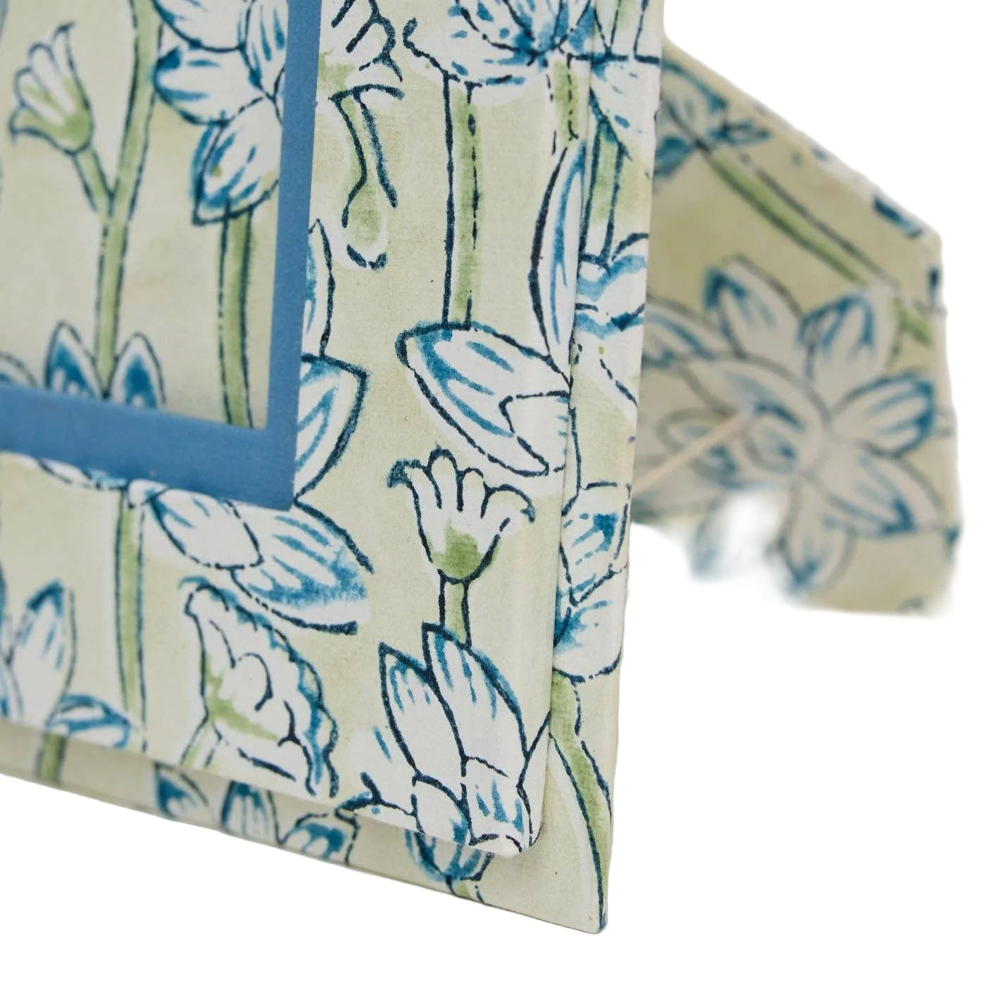 Block Printed Picture Frame - Lotus