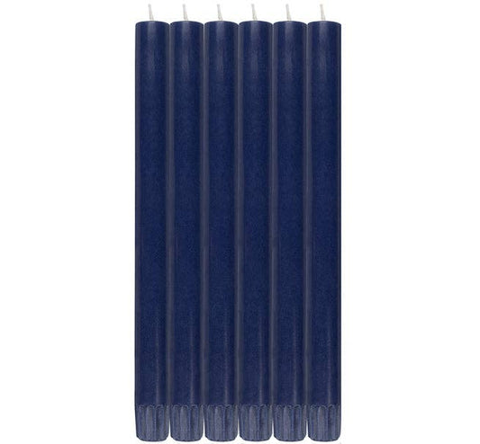 Midnight Blue Dinner Candles - Pack of 6