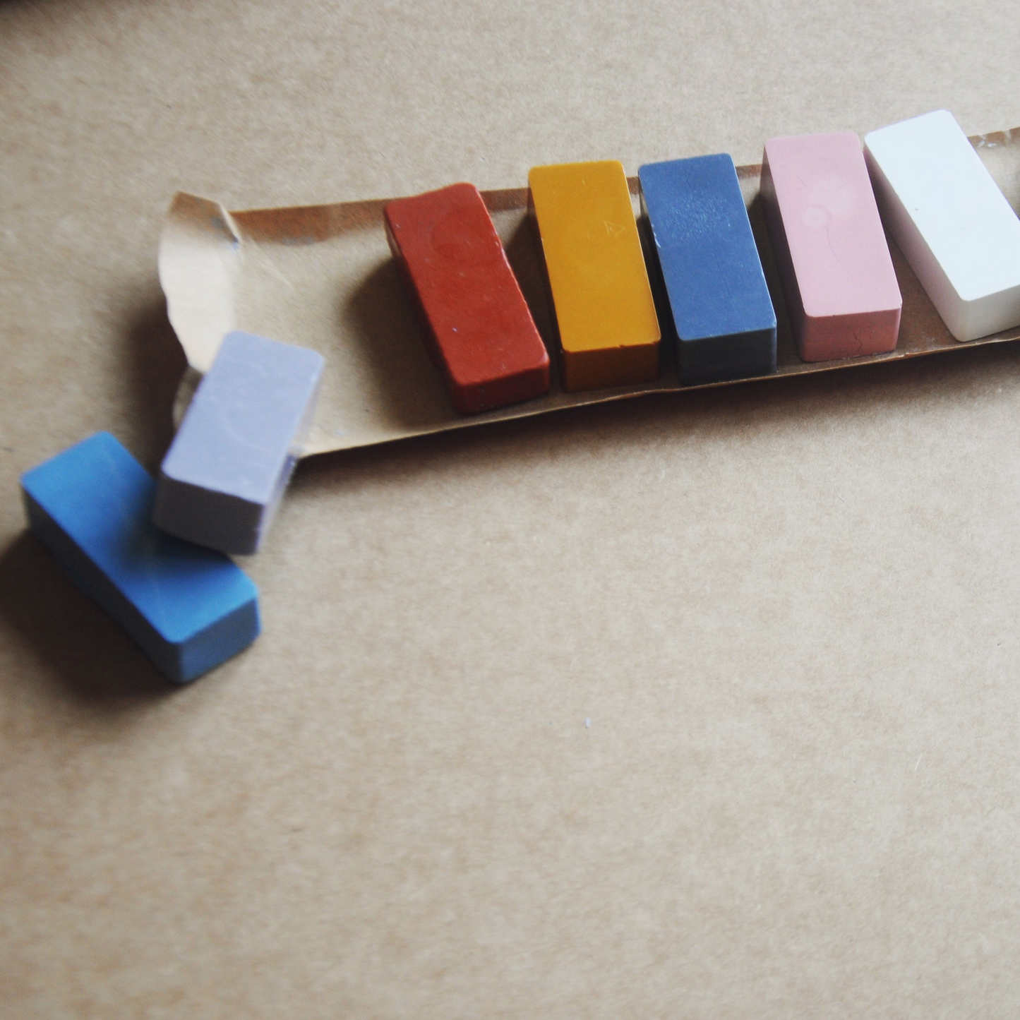 Beeswax Block Rubbing Crayons - Set of 8