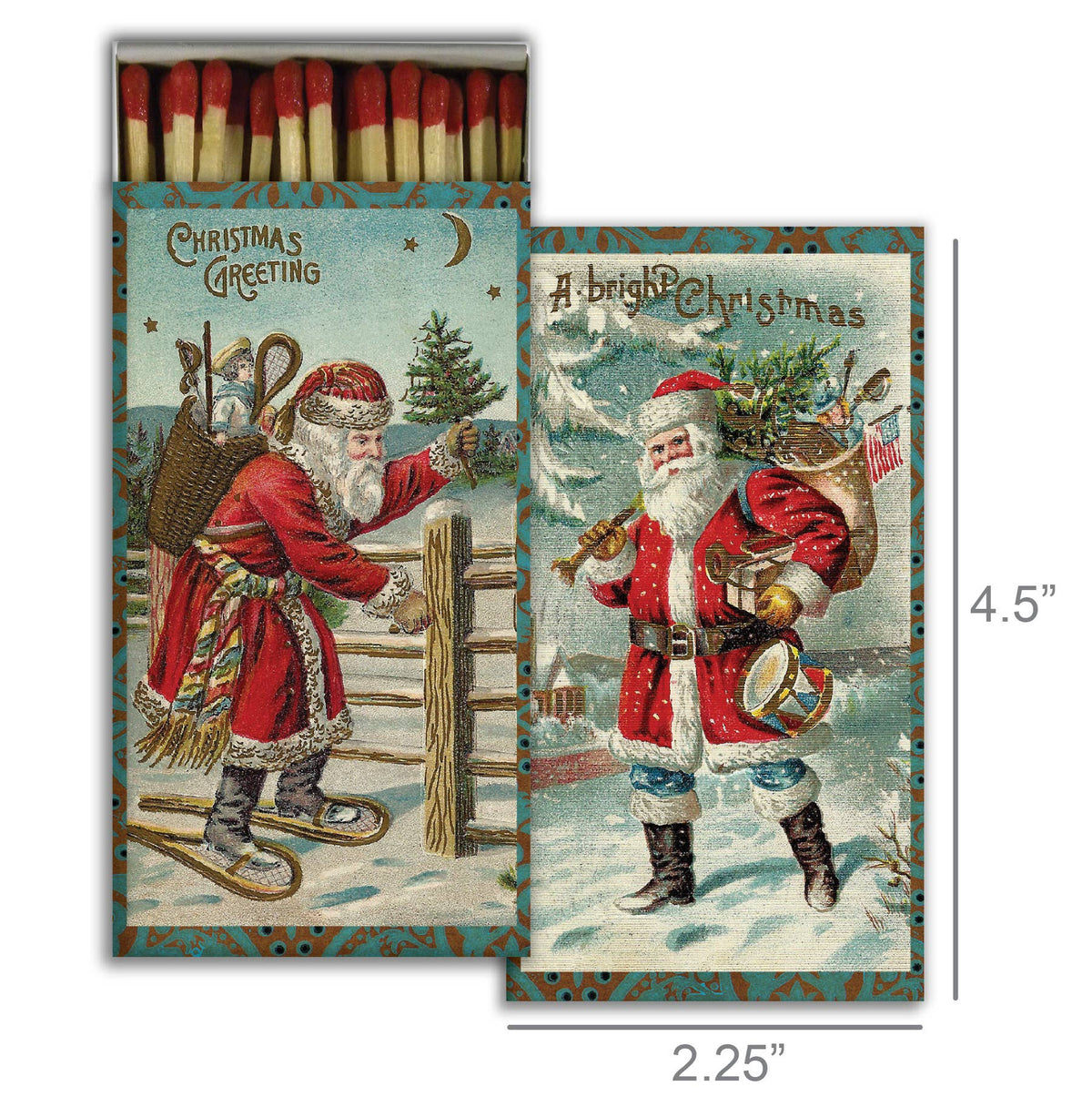 Match Box - Vintage Santa's