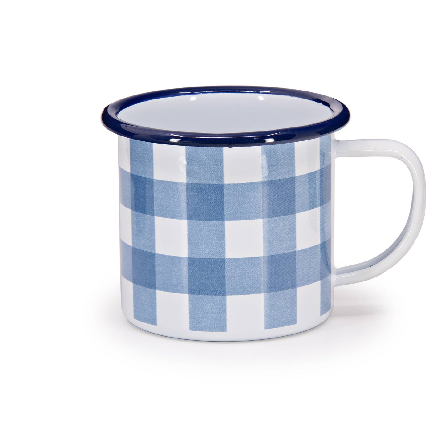 Max Humphrey x CCH Gingham Enamelware Mug: Pink