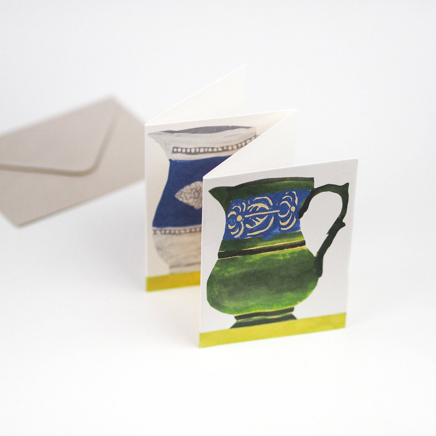 Four Jugs Greeting Card