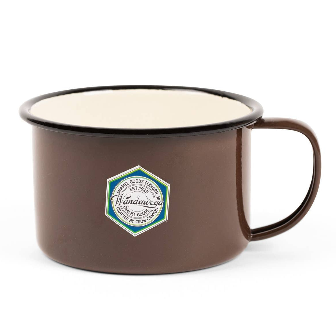 Camp Wandawega x CCH Enamelware Soup Mug: Brown