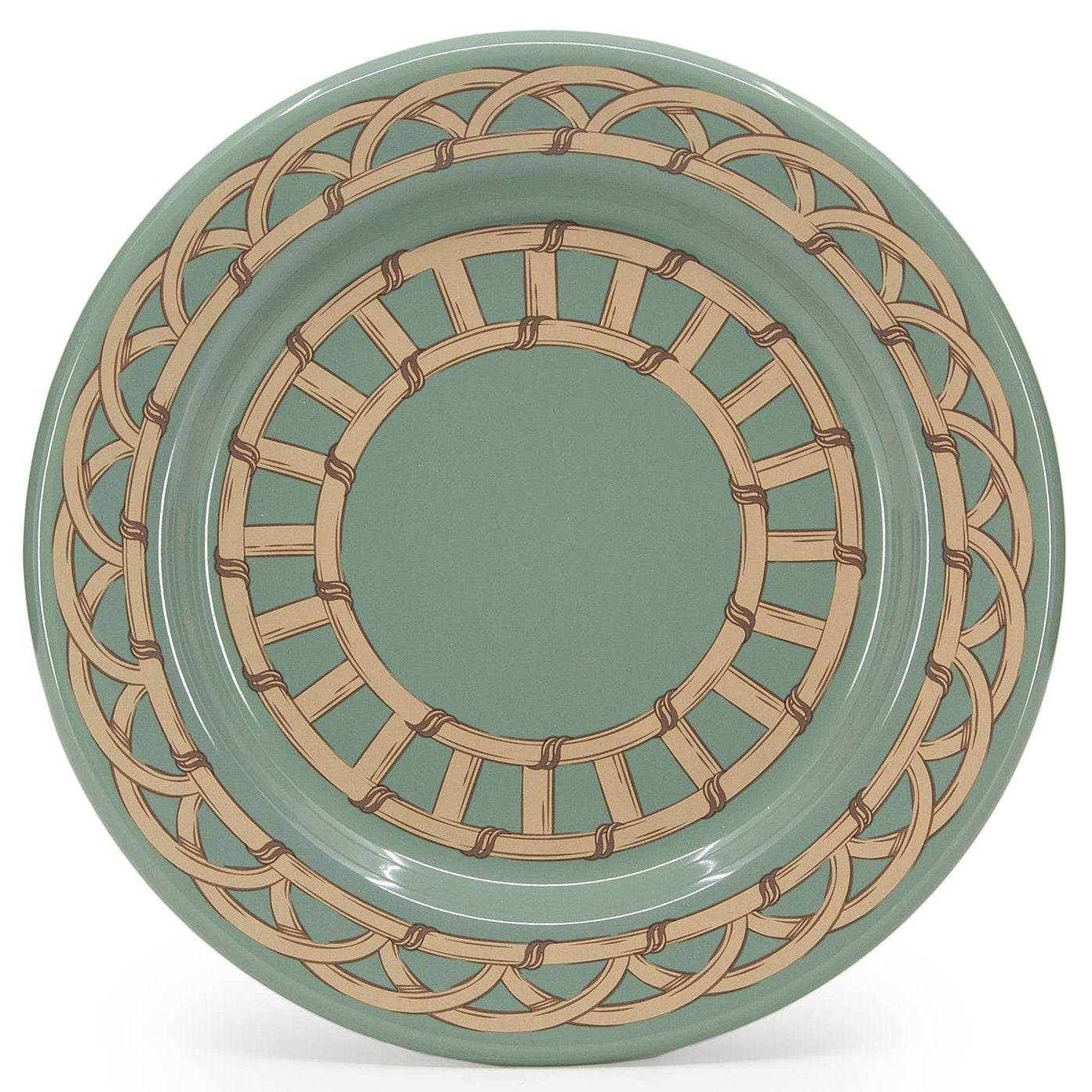 Domino x CCH Wicker Enamelware Salad Plate: Sea Blue