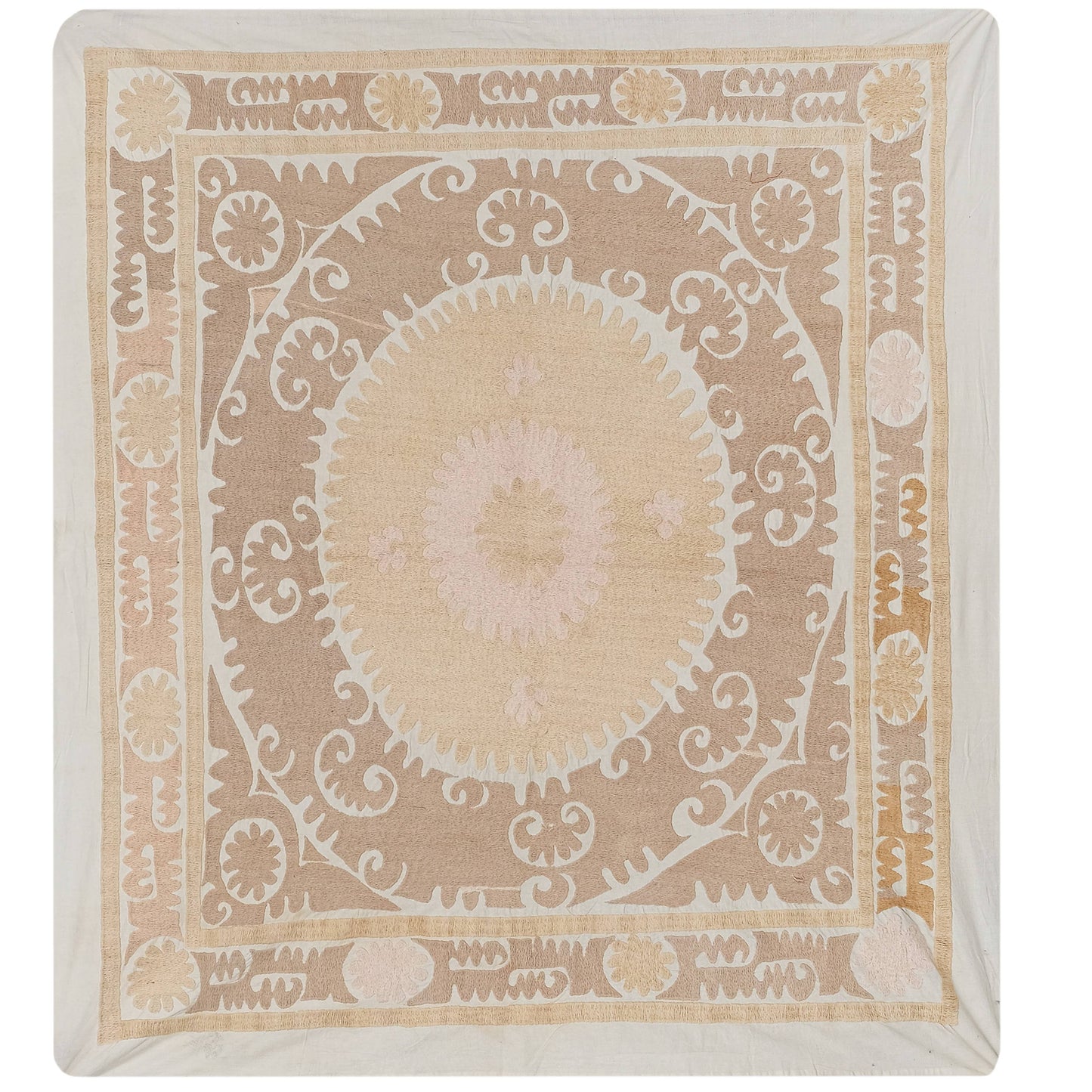 Handmade Vintage Suzani Throw