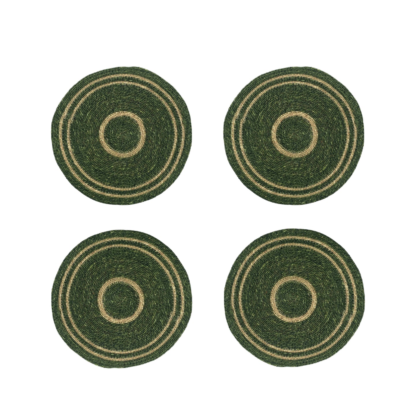 Seagrass Placemat - Olive Green / Natural: 4