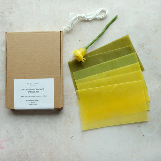 DIY Dandelion Beeswax Flower Candle Kit