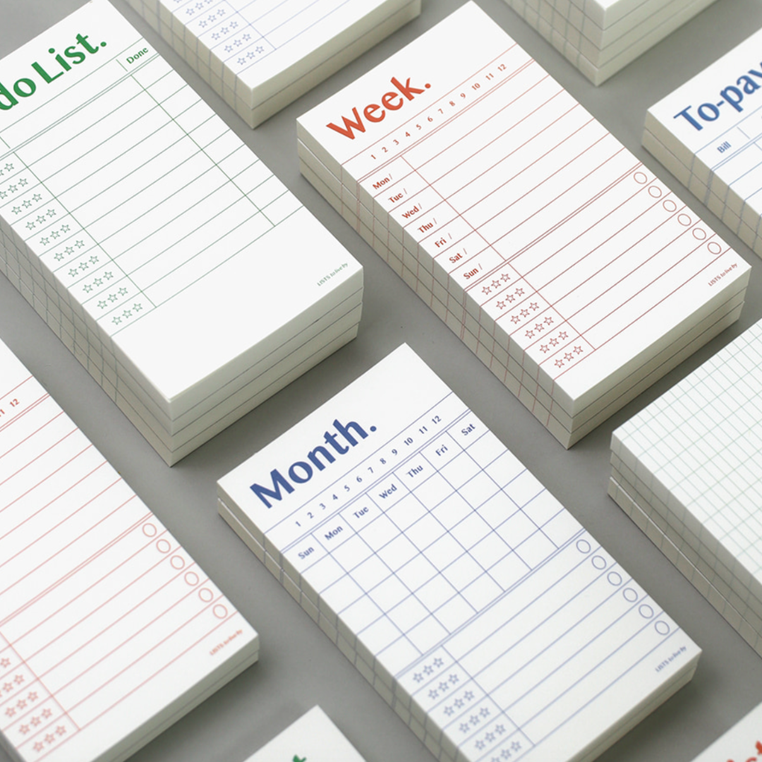 Paperian Lists To Live by 'Weekly' Memo Pad