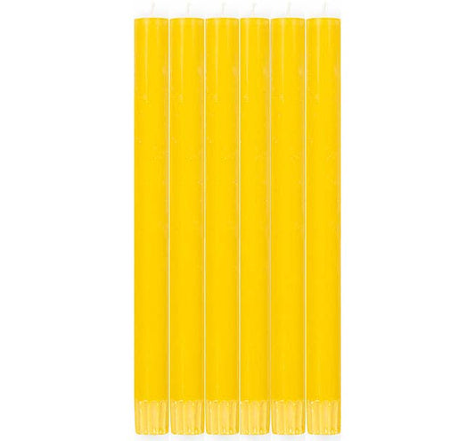 Bunting Yellow Dinner Candles - Pack of 25
