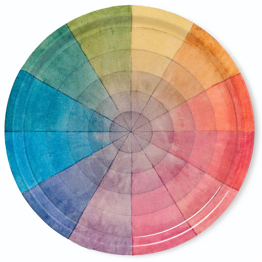 Large Enamel Tray - Vintage Colour Wheel