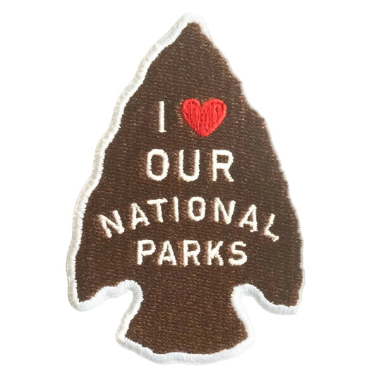 Embroidered 'I Love Our National Parks' Iron-on Patch