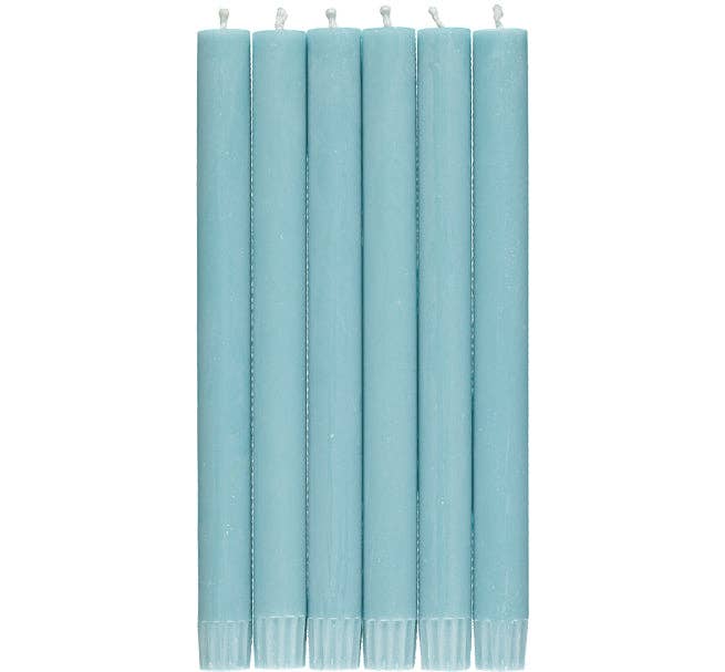 Powder Blue Dinner Candles - Pack of 6