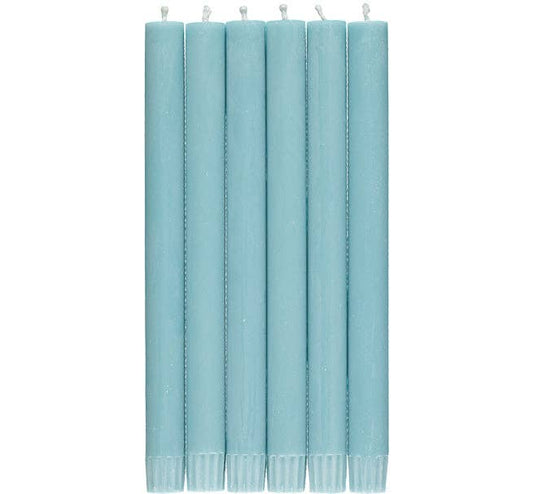 Powder Blue Dinner Candles - Pack of 6