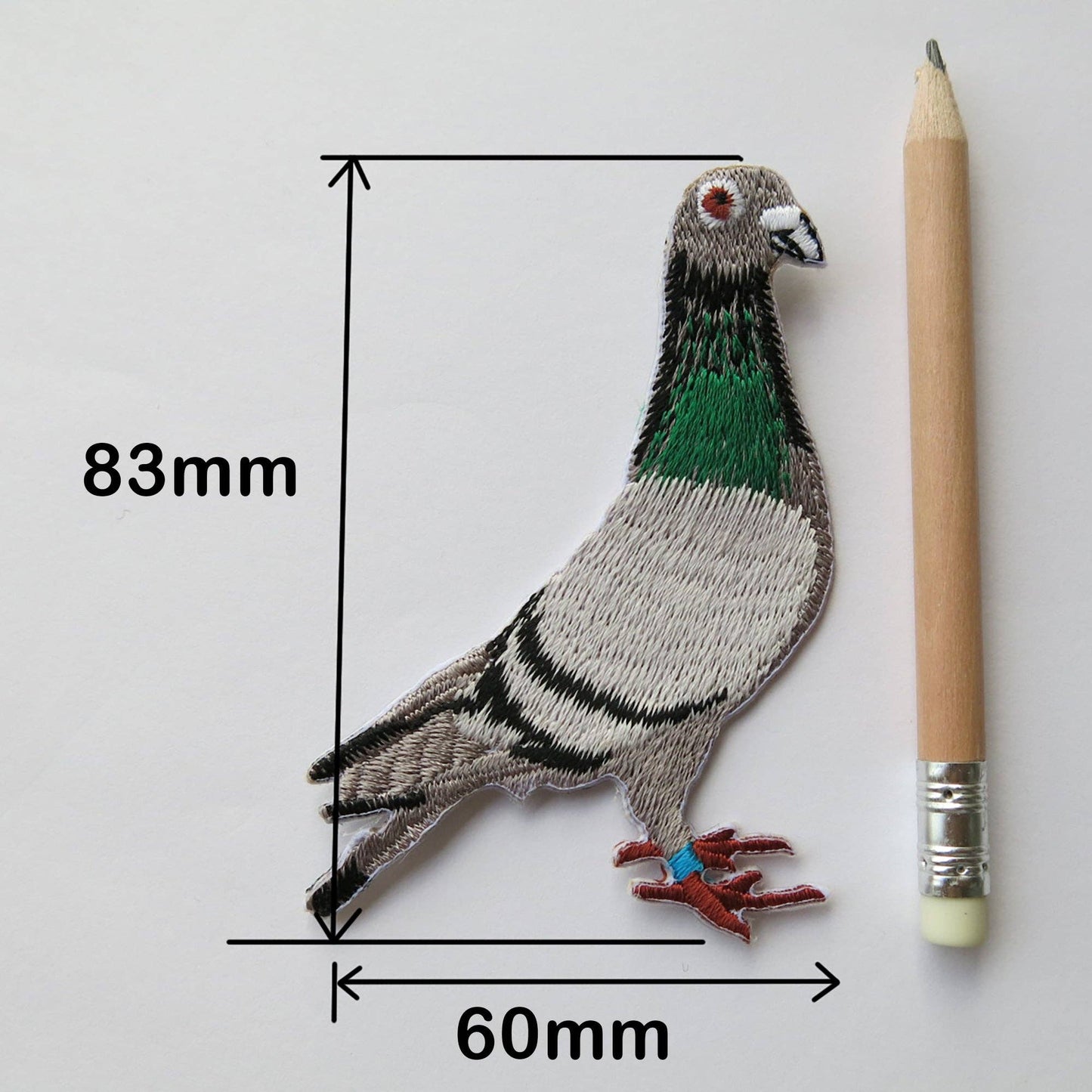 Embroidered Pigeon Iron-on Patch