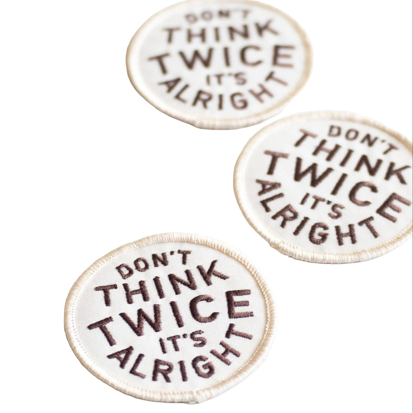 Embroidered Bob Dylan Quote Iron-on Patch