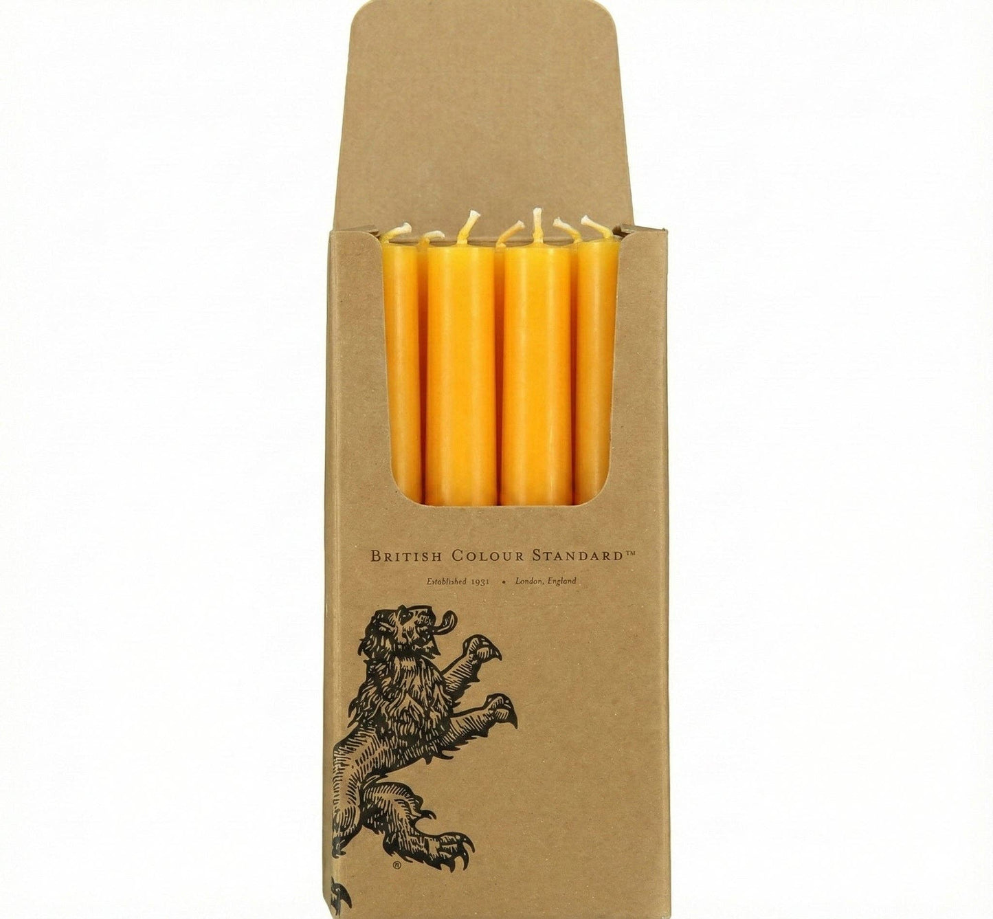 Bright Orange Dinner Candles - Pack of 25