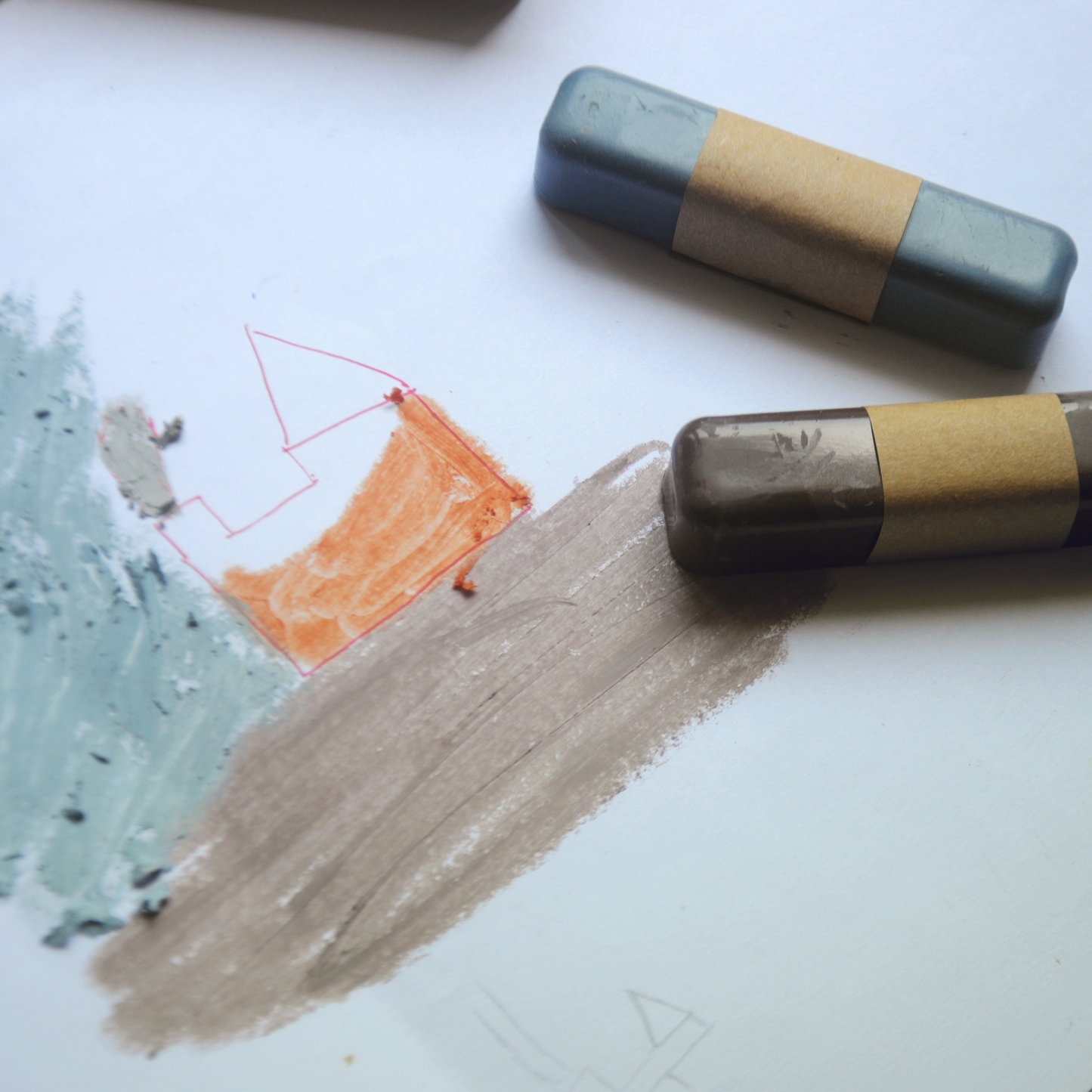 All Natural Beeswax Oil Pastels - Set of 8