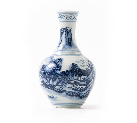 Hand-painted Blue and White Porcelain Vase