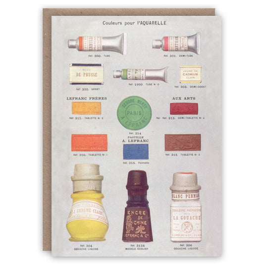 Watercolours - Greeting Card