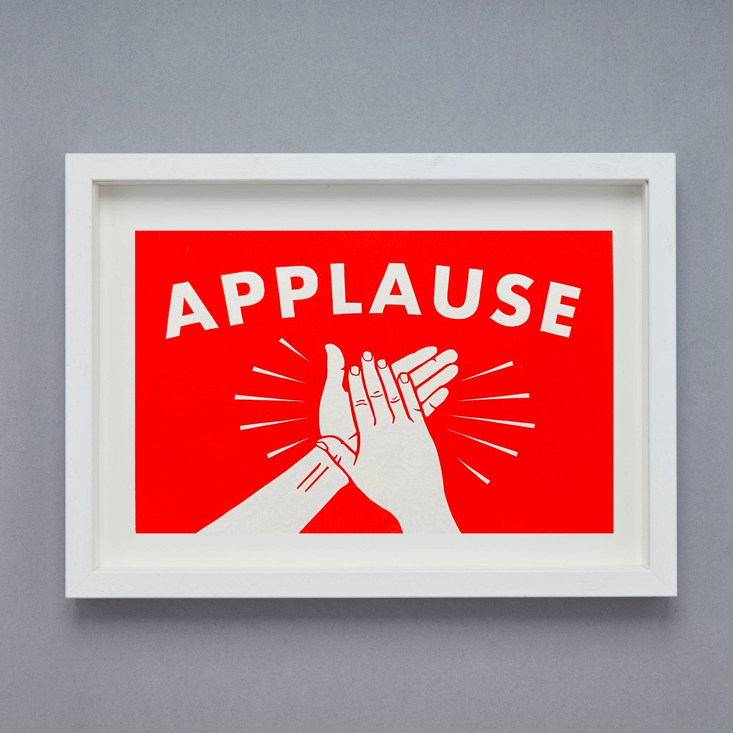 APPLAUSE Linocut Print