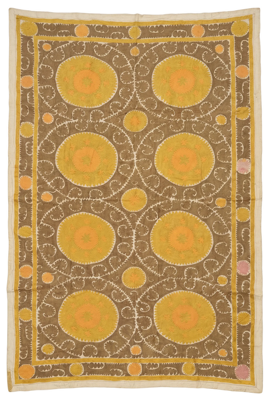 Handmade Vintage Suzani Throw
