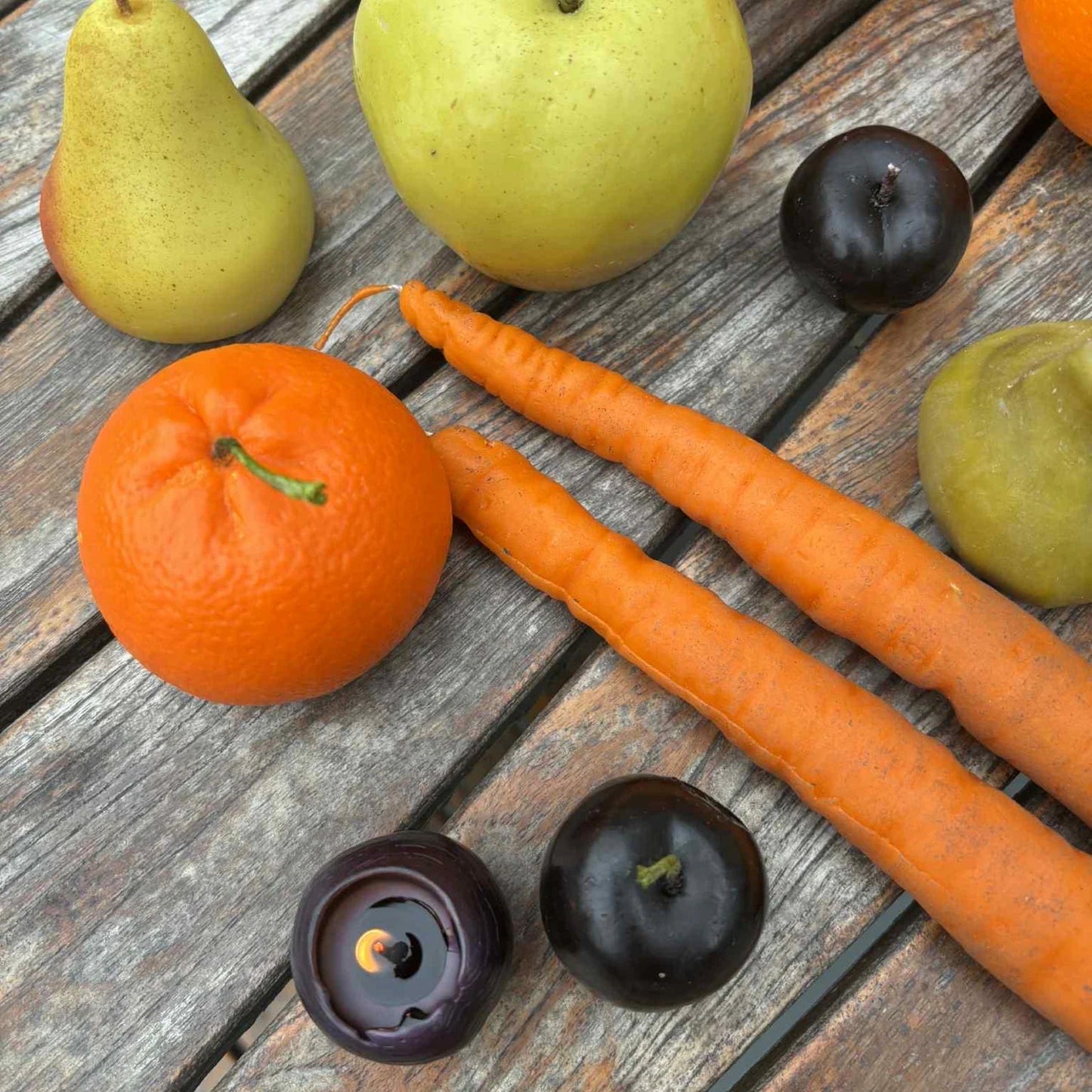 Carrot Dinner Candle