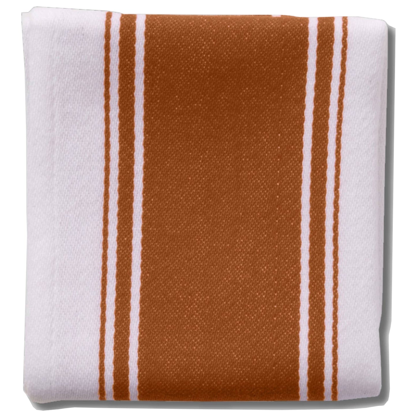 Colour Striped Tea Towel - Terracotta
