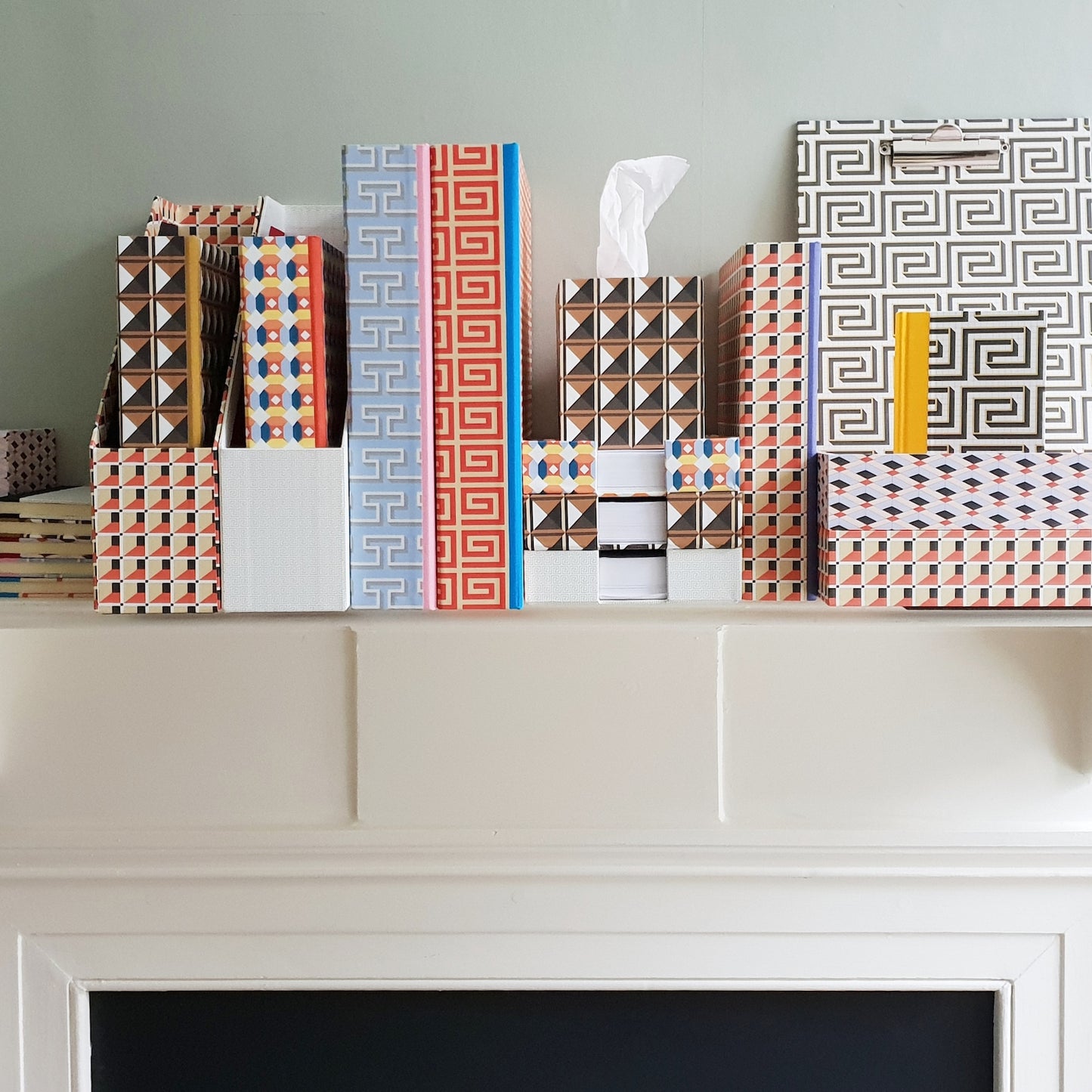 Tissue Box - Greek Key