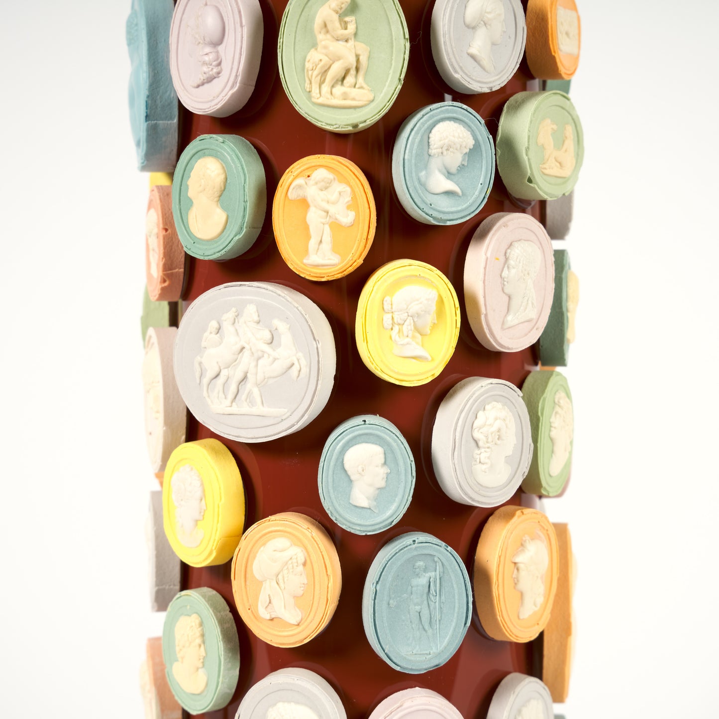 Intaglio Glass & Brass Lamp