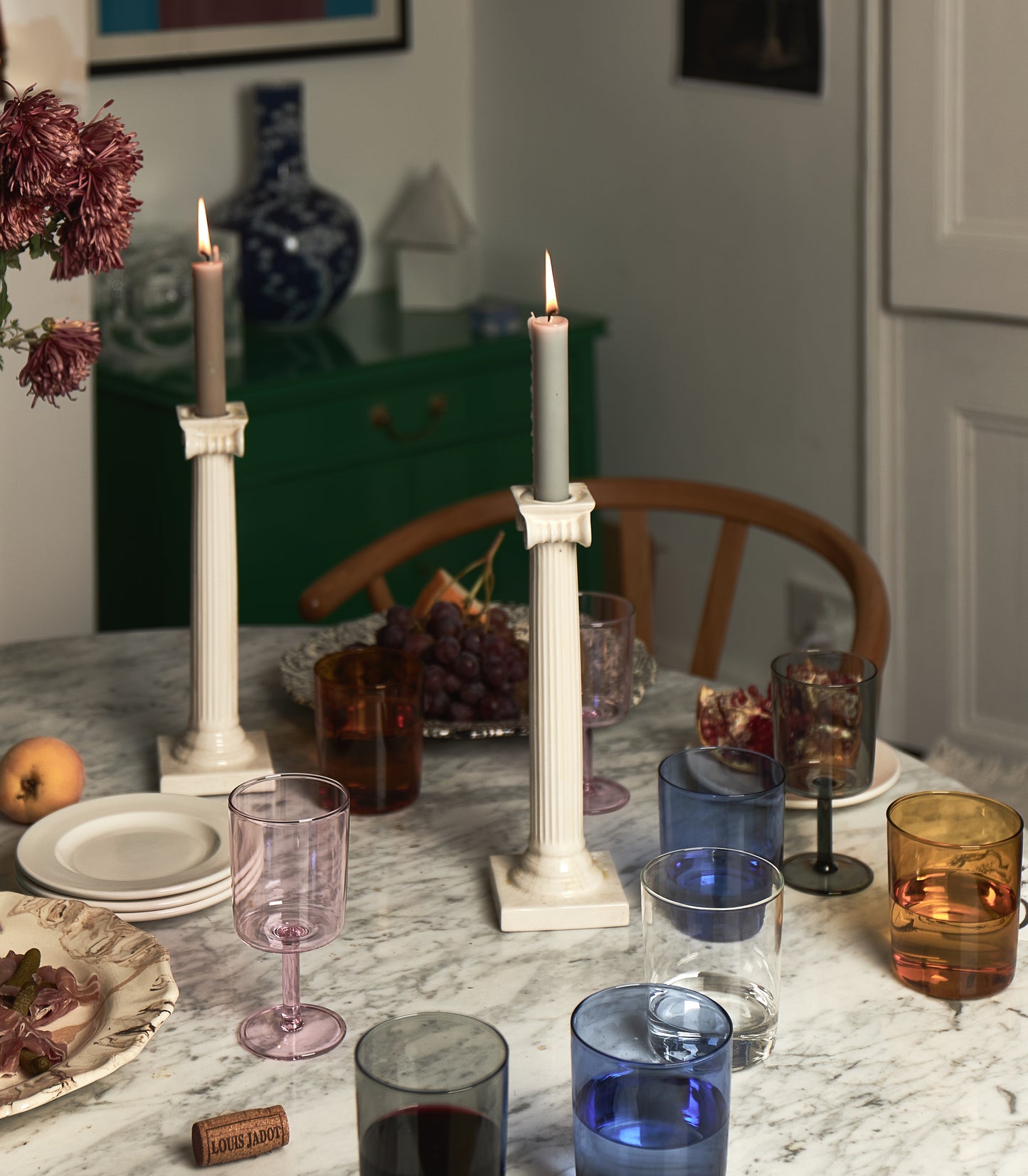 Black & Cream Swirl Earthenware- Dinner Plate - Irregular Edge