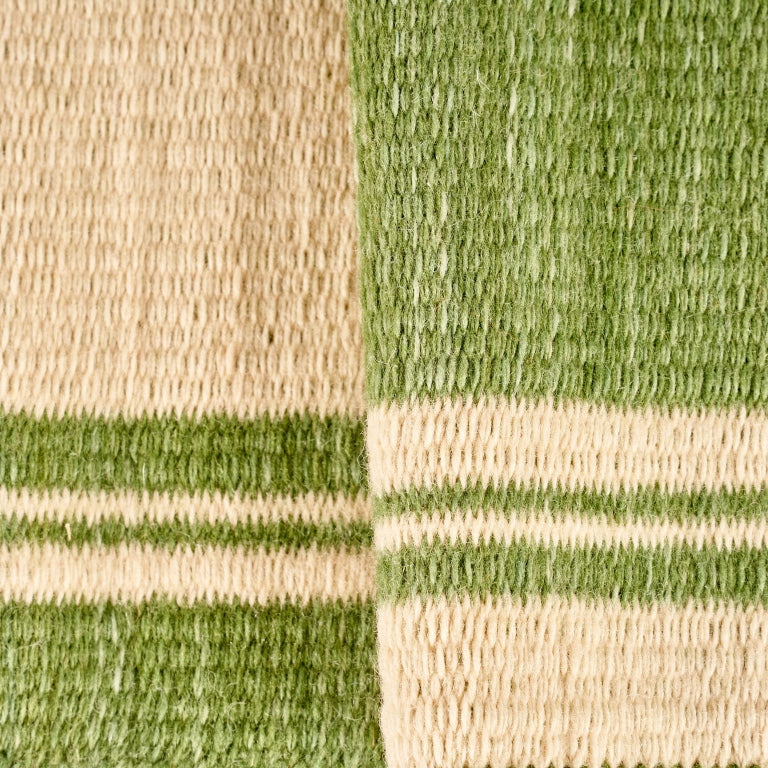 Natural & Green Borders Rug