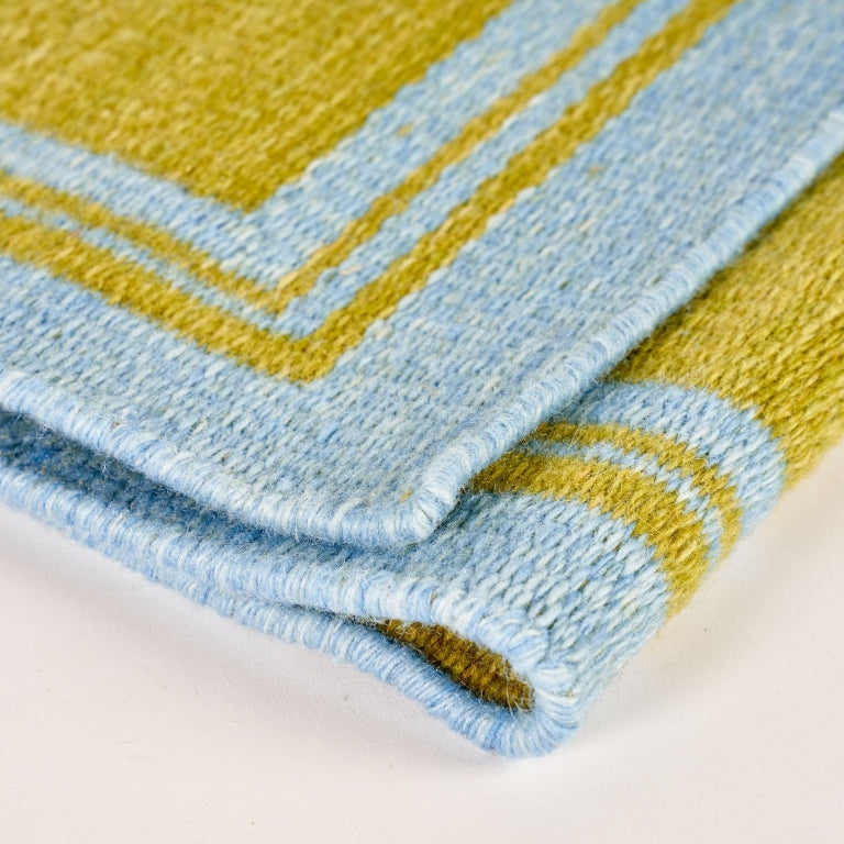 Blue & Green Borders Rug