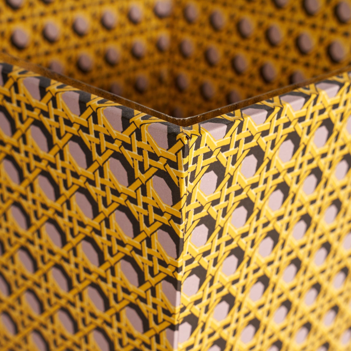 Waste Paper Bin Regency Caning - Lilac