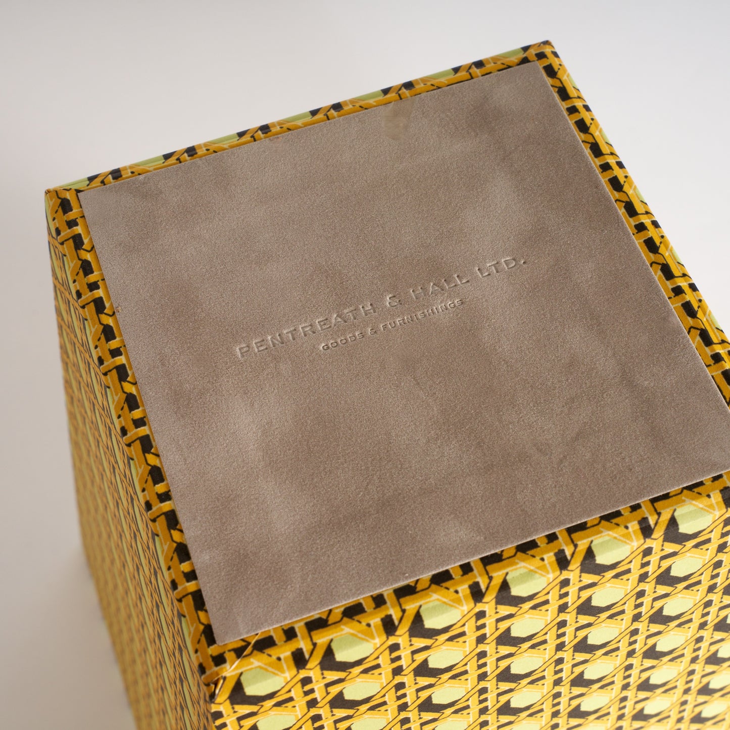 Waste Paper Bin Regency Caning - Jasper Green