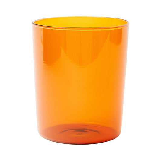 Large Mouth-Blown Tumbler - Amber