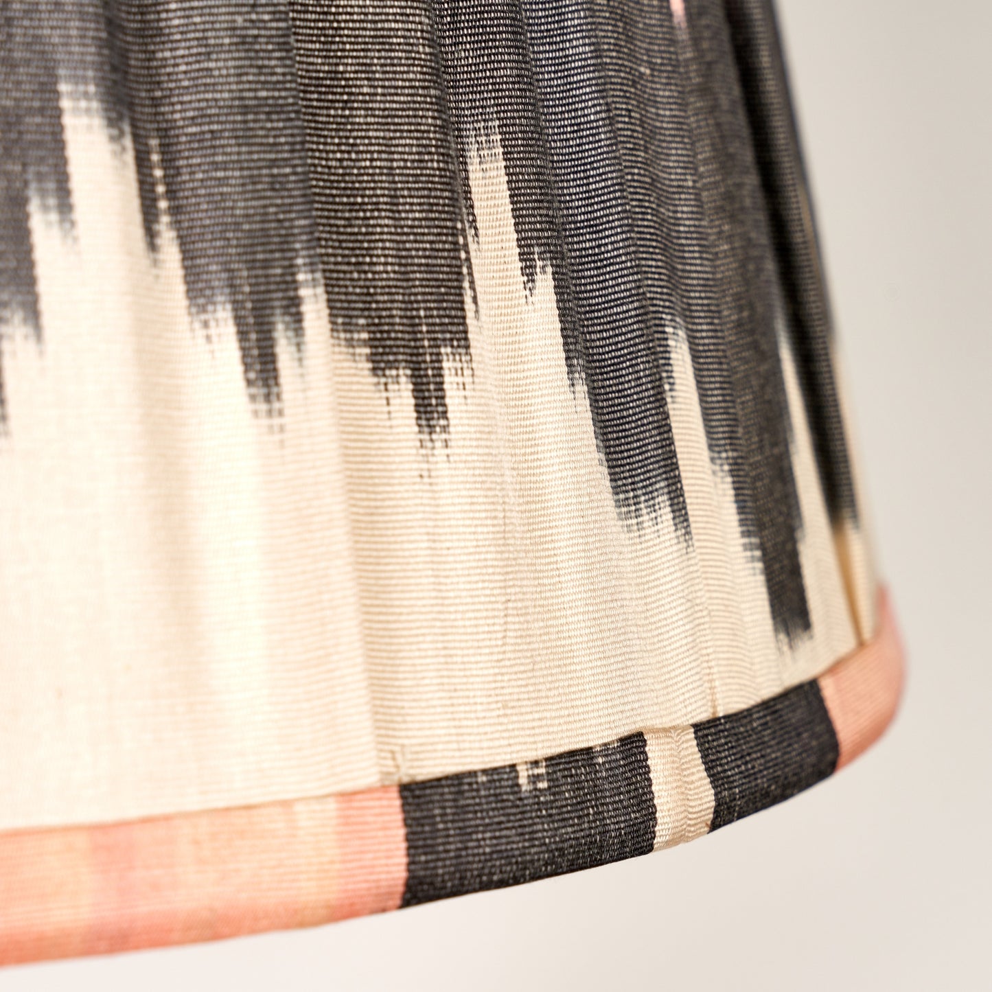 18" ‘Pink Polka" Silk Ikat Lampshade