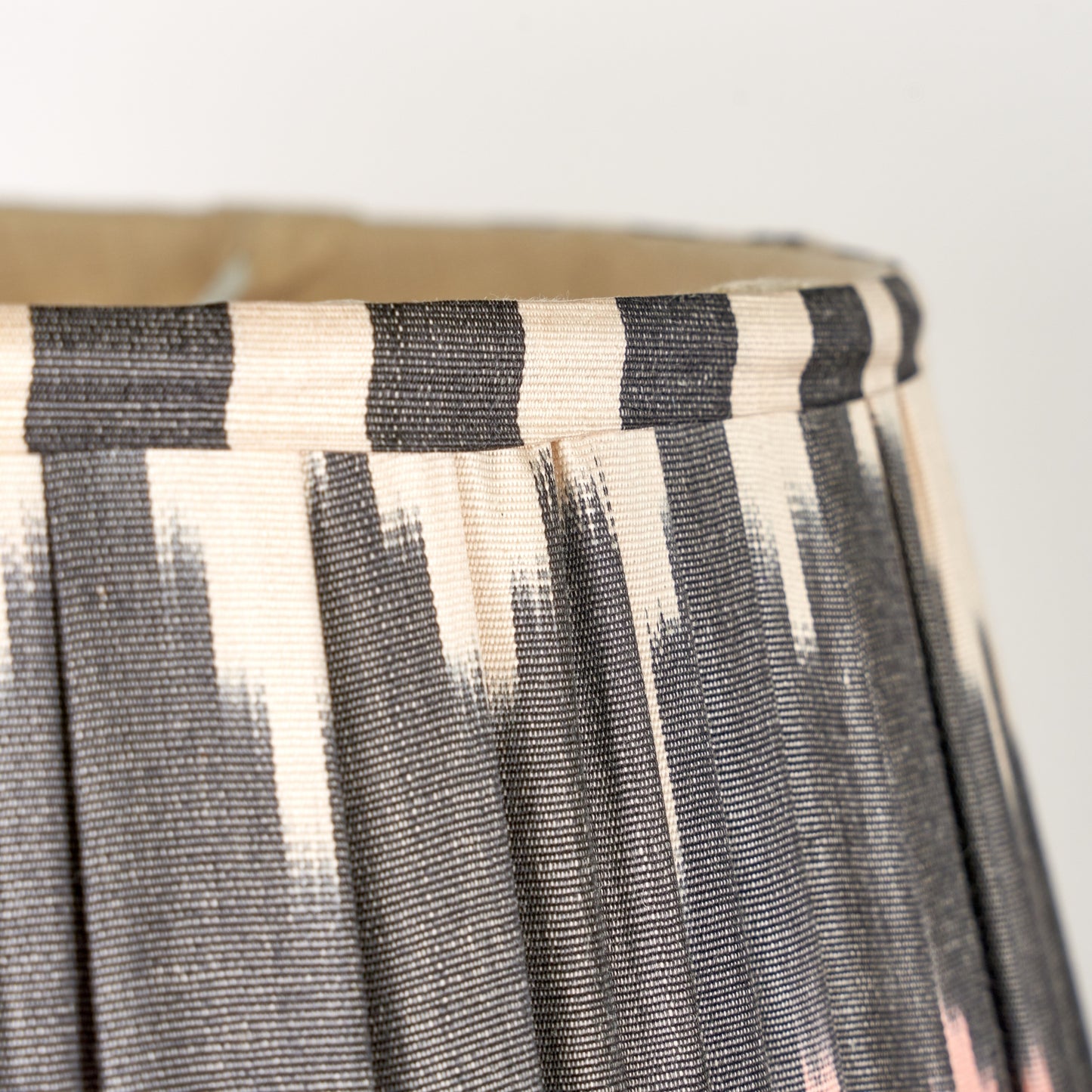 18" ‘Pink Polka" Silk Ikat Lampshade