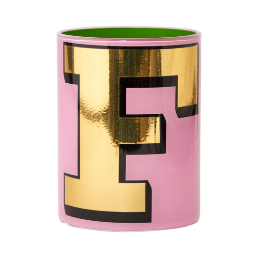 Alphabet Brush Pot - F