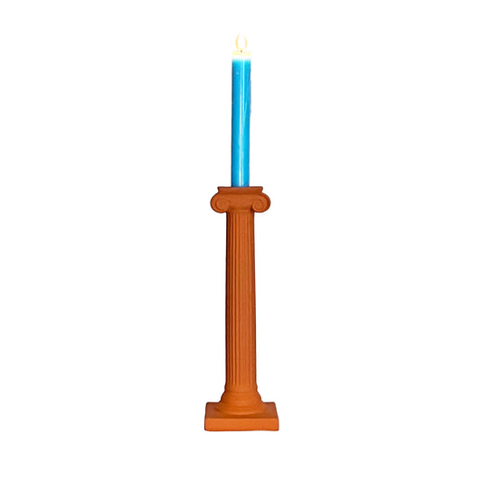P&H Ionic Terracotta Column Candlestick