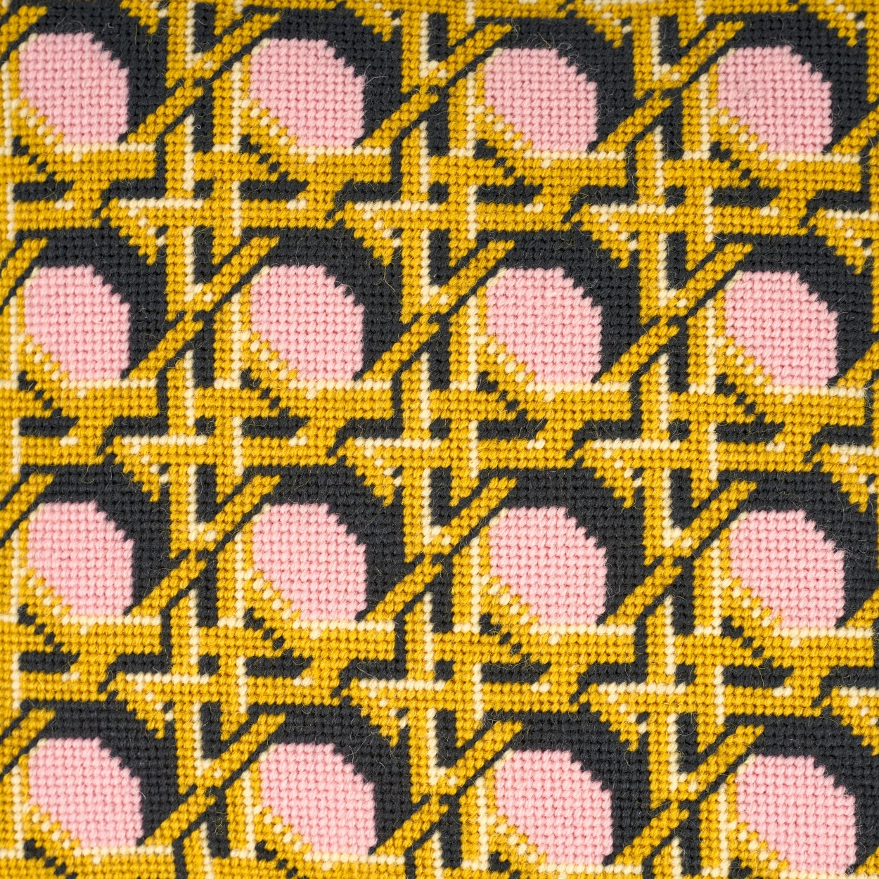 Regency Caning Cushion - Pink