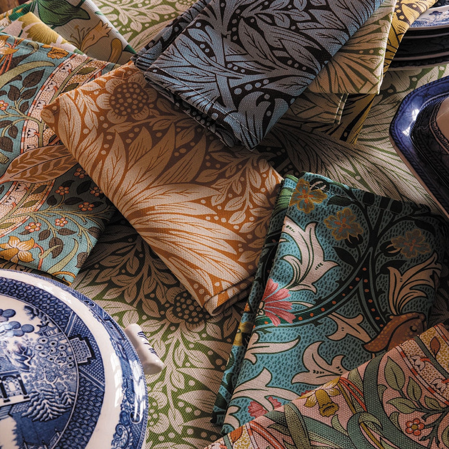 'Marigold' Summer Yellow/Chocolate Napkin - Cornubia Collection