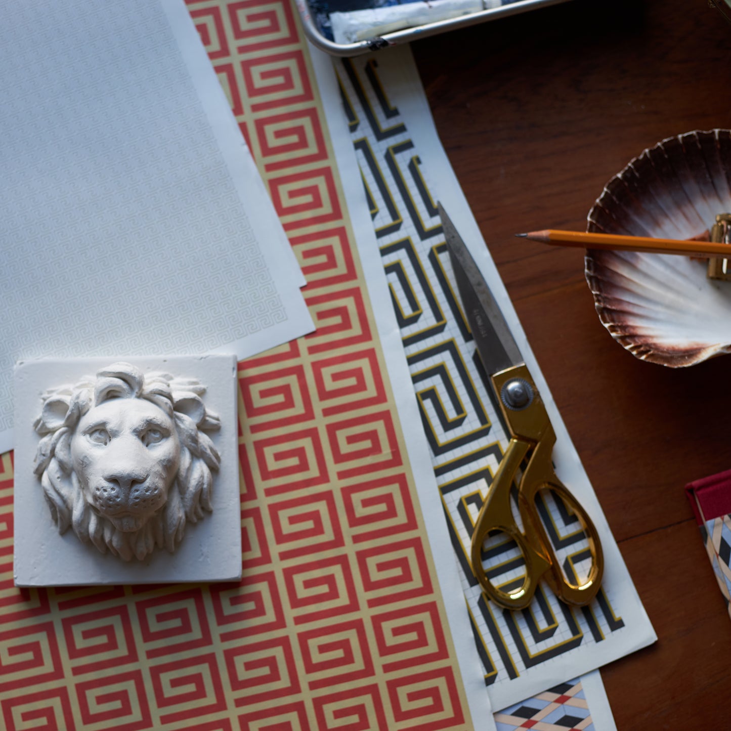 Greek Fret - 5 Sheets Of Paper