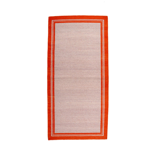 Lilac & Orange Borders Rug