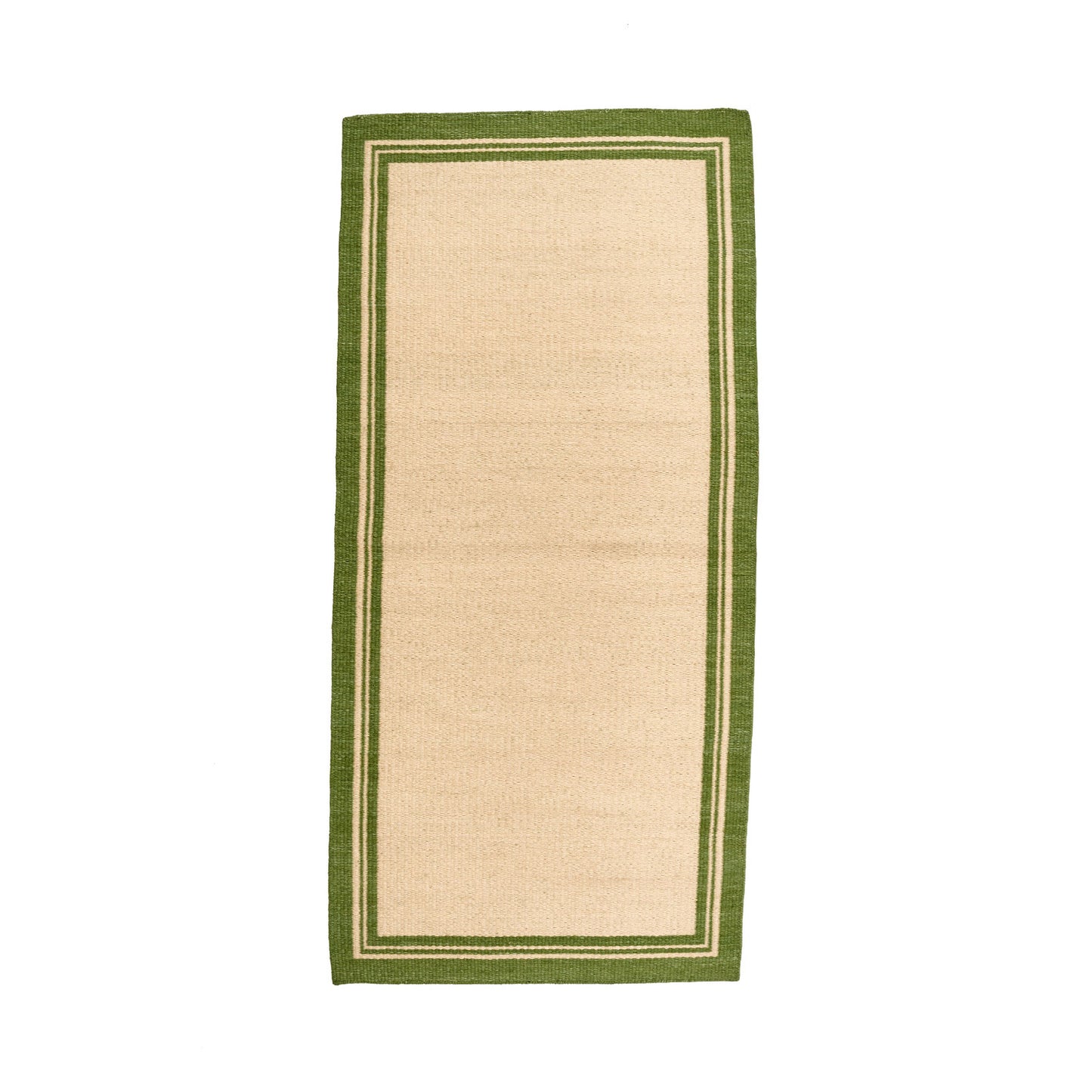 Natural & Green Borders Rug