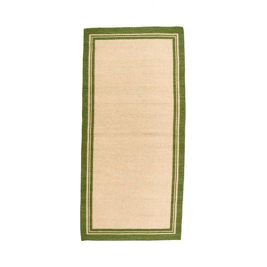 Natural & Green Borders Rug