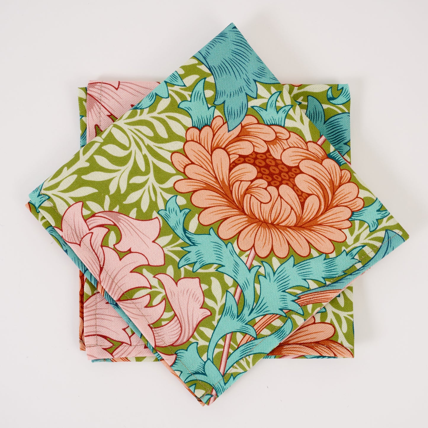 Chrysanthemum Napkin - Sky Blue Summer