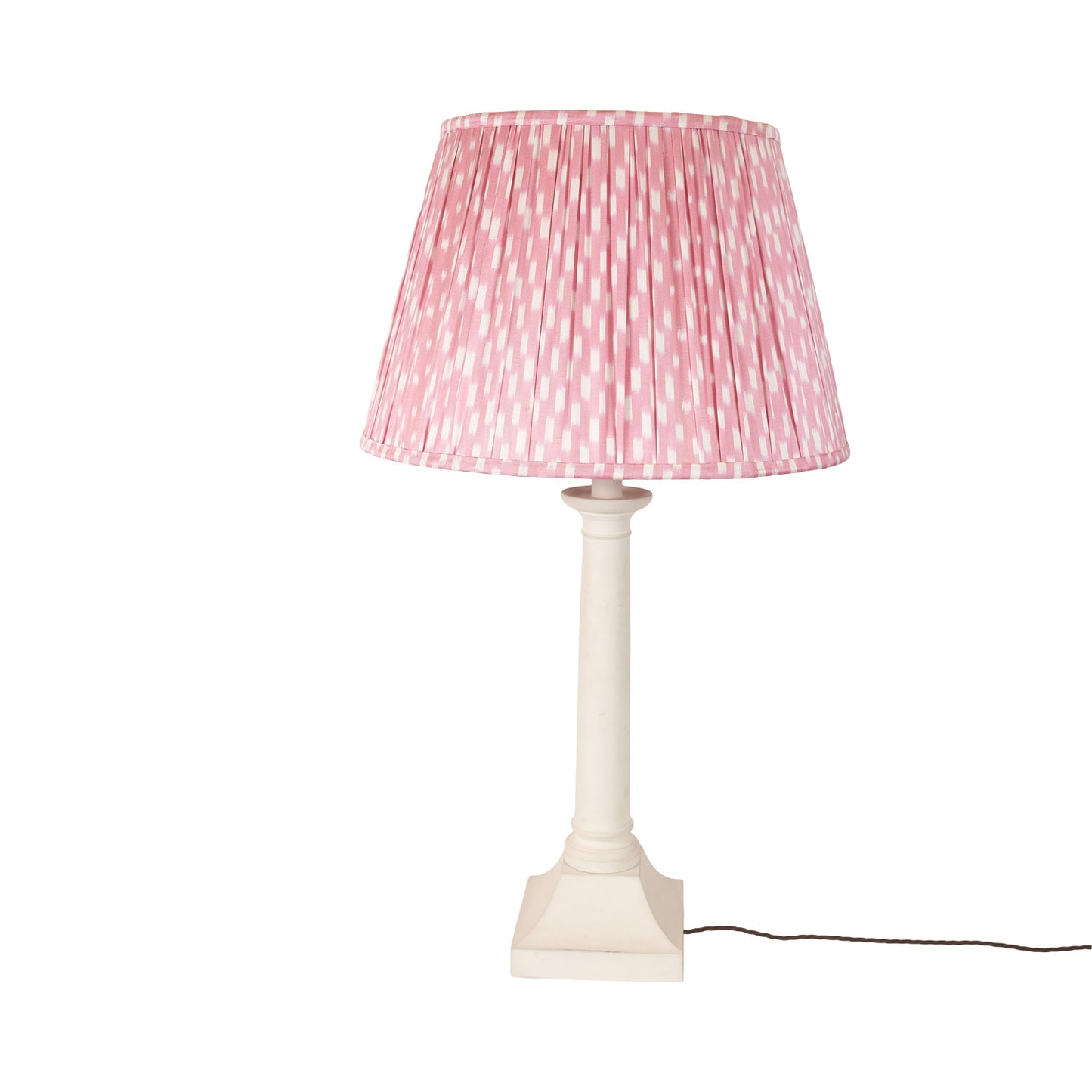 18" Pearl Drop Silk Ikat Lampshade