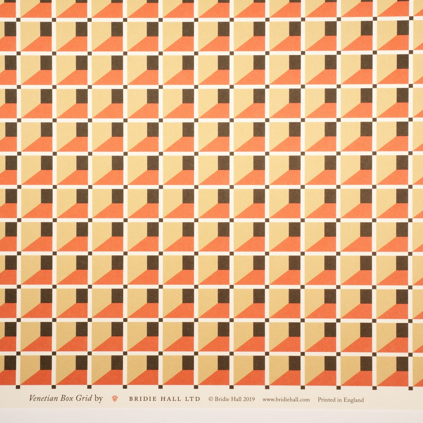 Venetian Box Grid - 5 Sheets Of Paper