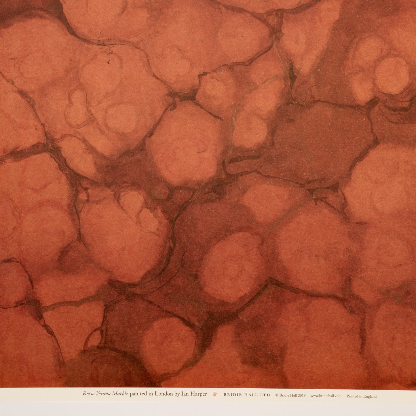 Rosso Verona Marble Patterned Paper