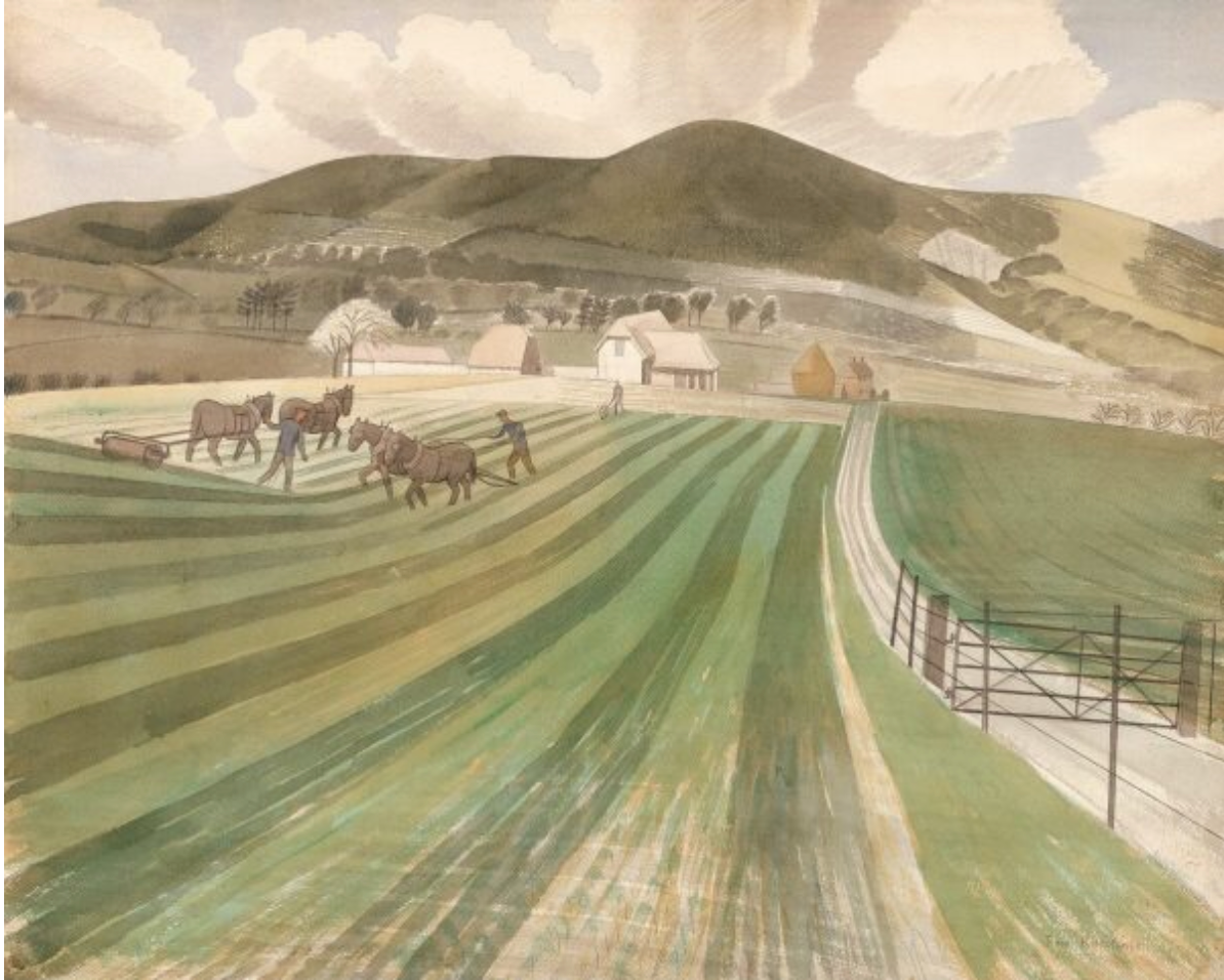 Mount Caburn by Eric Ravilious